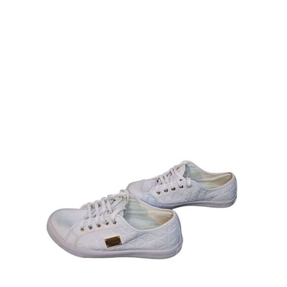 G By Guess Backer 2 Sneakers Women Sz 8M White Lace Up Designer Boho - Picture 2 of 6